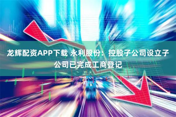 龙辉配资APP下载 永利股份：控股子公司设立子公司已完成工商登记