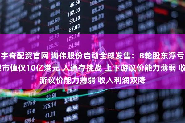 宇奇配资官网 海伟股份启动全球发售：B轮股东浮亏超44% 港股市值仅10亿港元 入通存挑战 上下游议价能力薄弱 收入利润双降